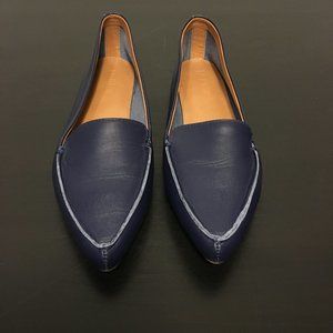 J. Crew Navy Blue Pointed Toe Flats